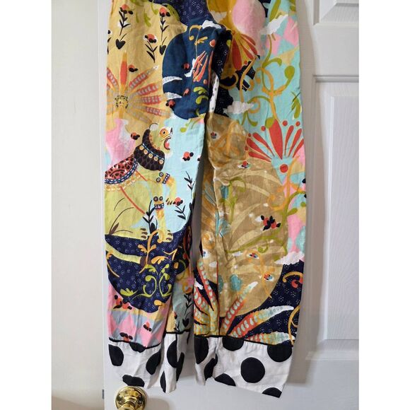 Anthropologie Alessandro Florio Floral Flannel Pajama Sleep Pants Sz XXS - Picture 6 of 7